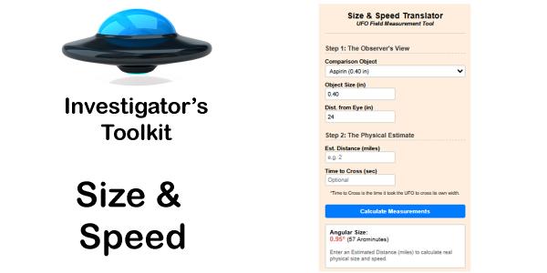Size and Speed of an object